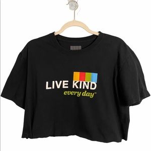 Custom Crop Live Kind Everyday T-shirt Size Large